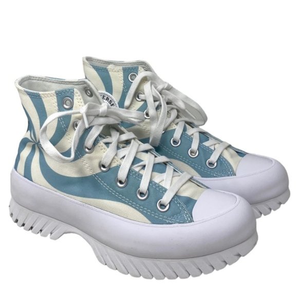 Converse Ctas Lugged 2.0 Shoes Skate Canvas Blue Candy Women Casual A10021C - Picture 3 of 10